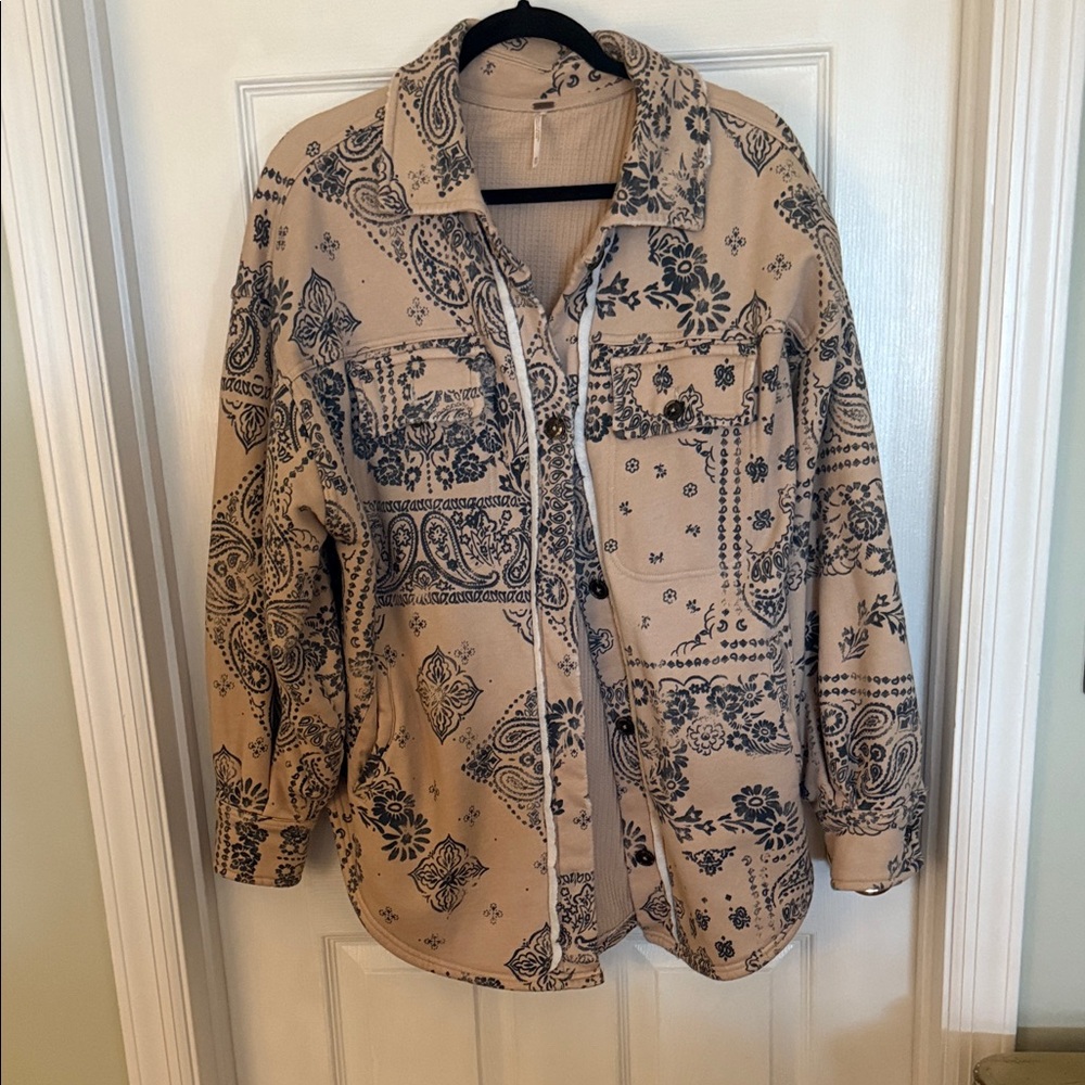 Free people oversized Button-Up Jacket